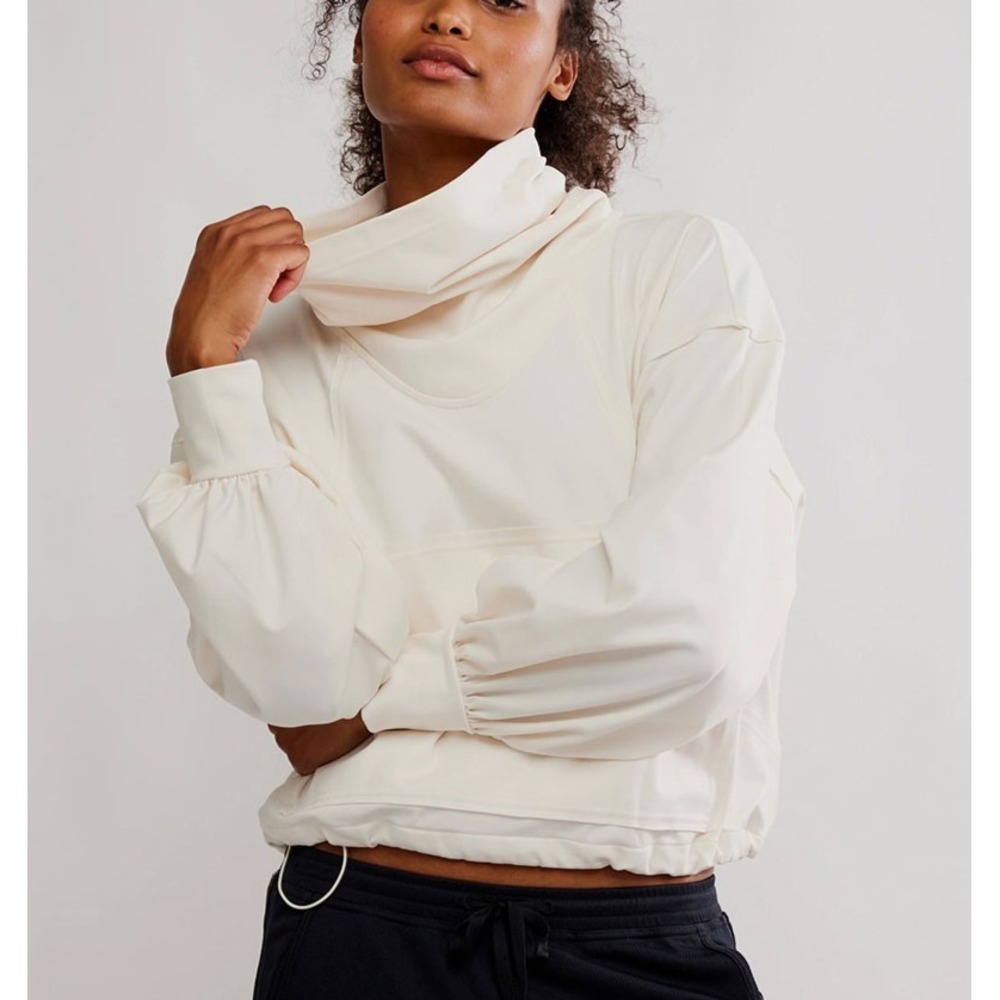 We The Free People Womens  Y2K preppy Sweater Ivory Small A008072